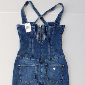 guess denim bodycon jumpsuit